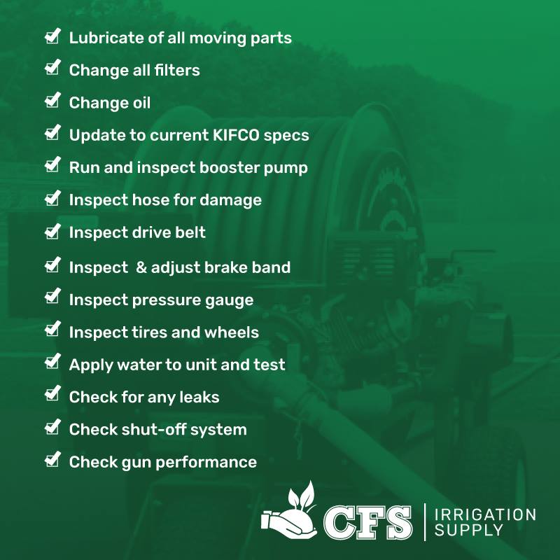 Cuff Irrigation Supply 14-Point Inspection for Spring